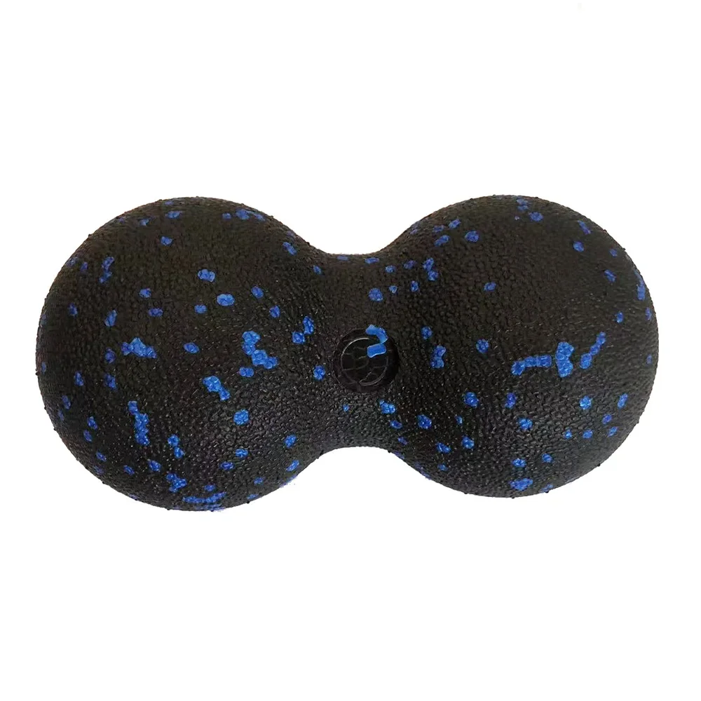 Kvinnor yogarulle skumblock yogautrustning jordnötsbollsset block jordnötsmassage rullboll terapi avslappning övning fitness: Elfenben