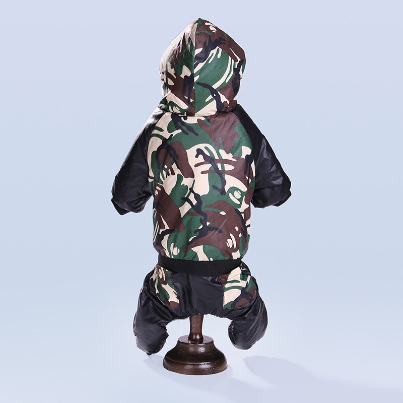 Vinter hundkappa kläder för chihuahua mops tjock varm överall för hundar små hundkläder s-xxl husdjur outfit kläder: Grön / M