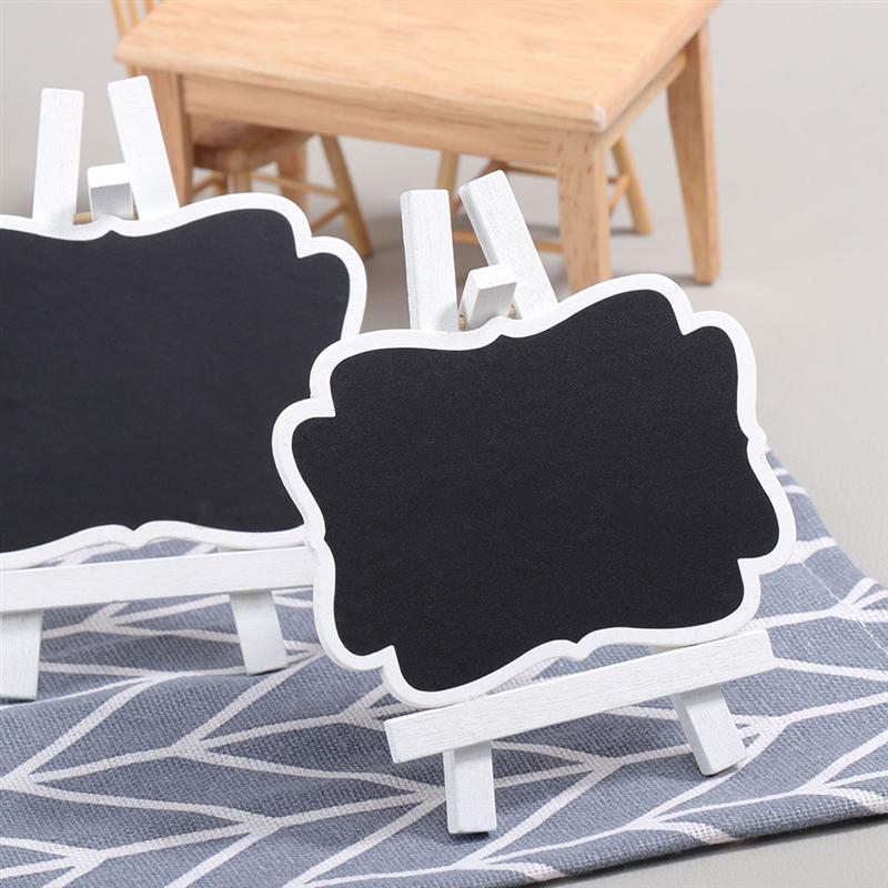 9Pcs Mini Krijtborden Met Ondersteuning Bericht Board Memo Schoolbord Home Decoratieve Ornament