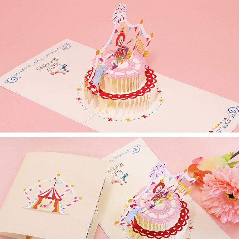 Funny 3D Pop Up Cards Valentine Lover Happy Birthday Anniversary Greeting Cards