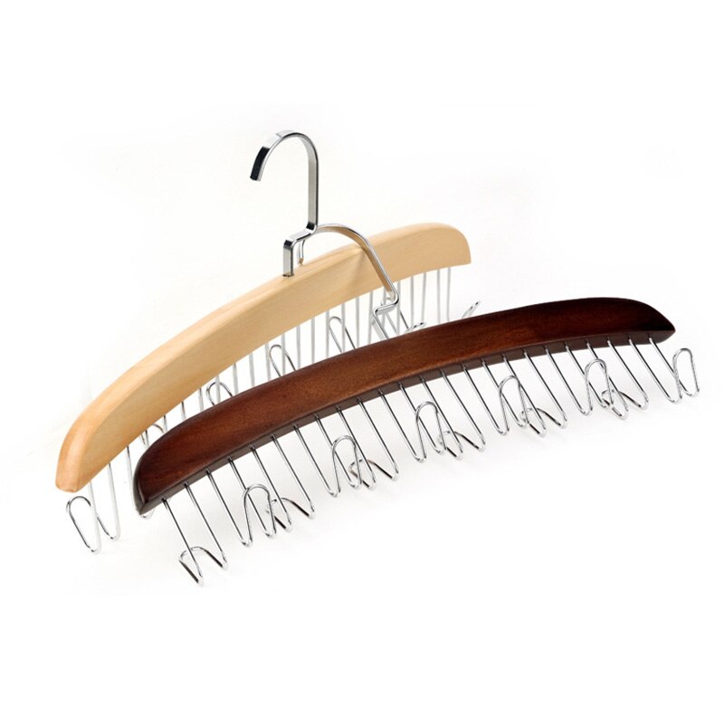Riem Hanger-12 Riem Rekken Hardhout Wonen Closet Accessoires Organisatoren Kleding Rvs Haak Creatieve