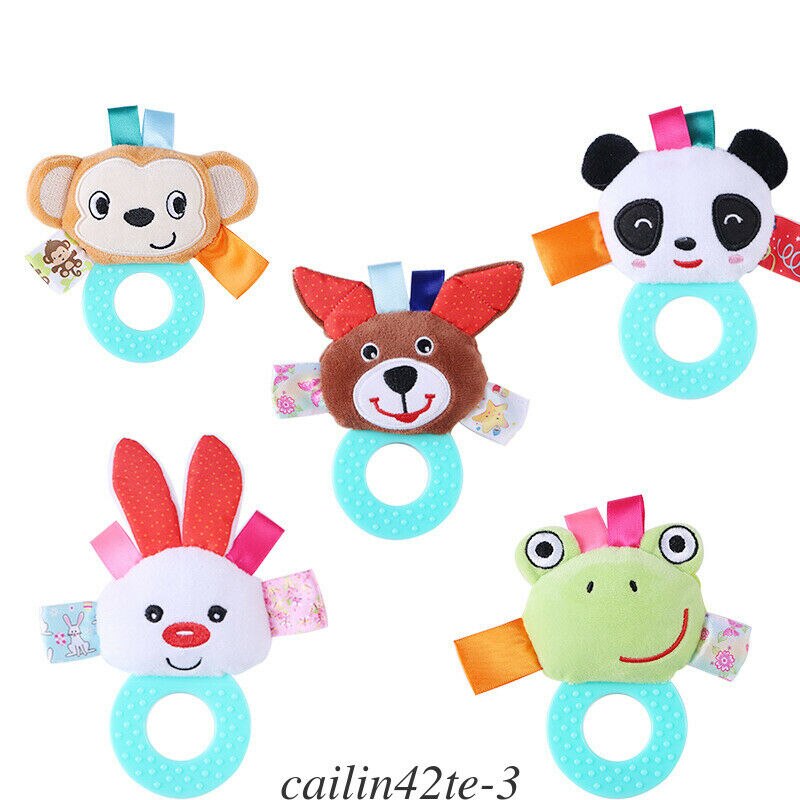 Baby Kleinkind Kind Krippe Kinderwagen Playmat Gym Aktivität Sensorischen Weiche Spielzeug Tier Spielzeug Handbell Baby Rasseln Plüsch Pädagogisches