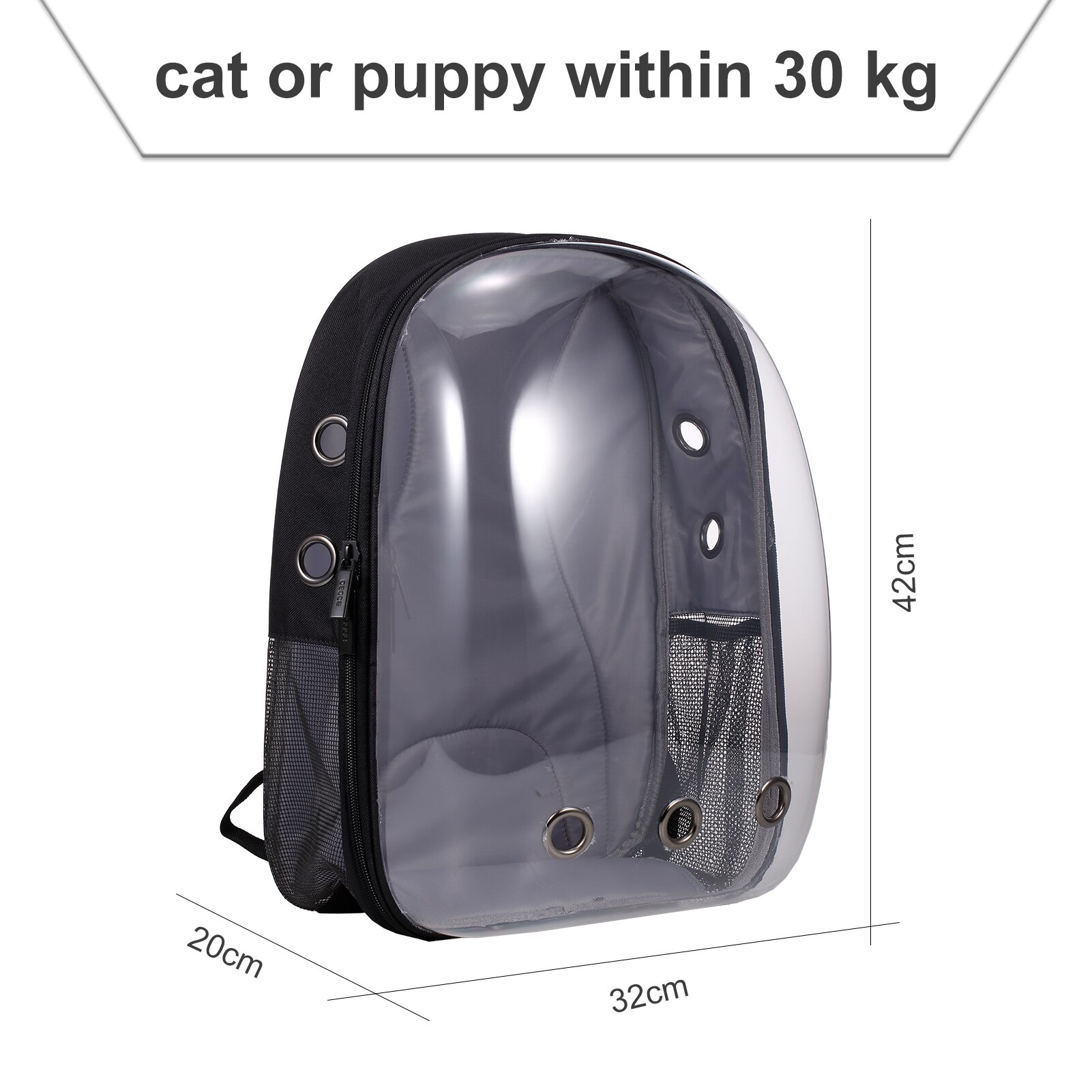 Cat Backpack Carrier Bubble Bag Small Dog Backpack Carrier Space Capsule Pet Carrier Travel Carrier Waterproof Breathable: Default Title