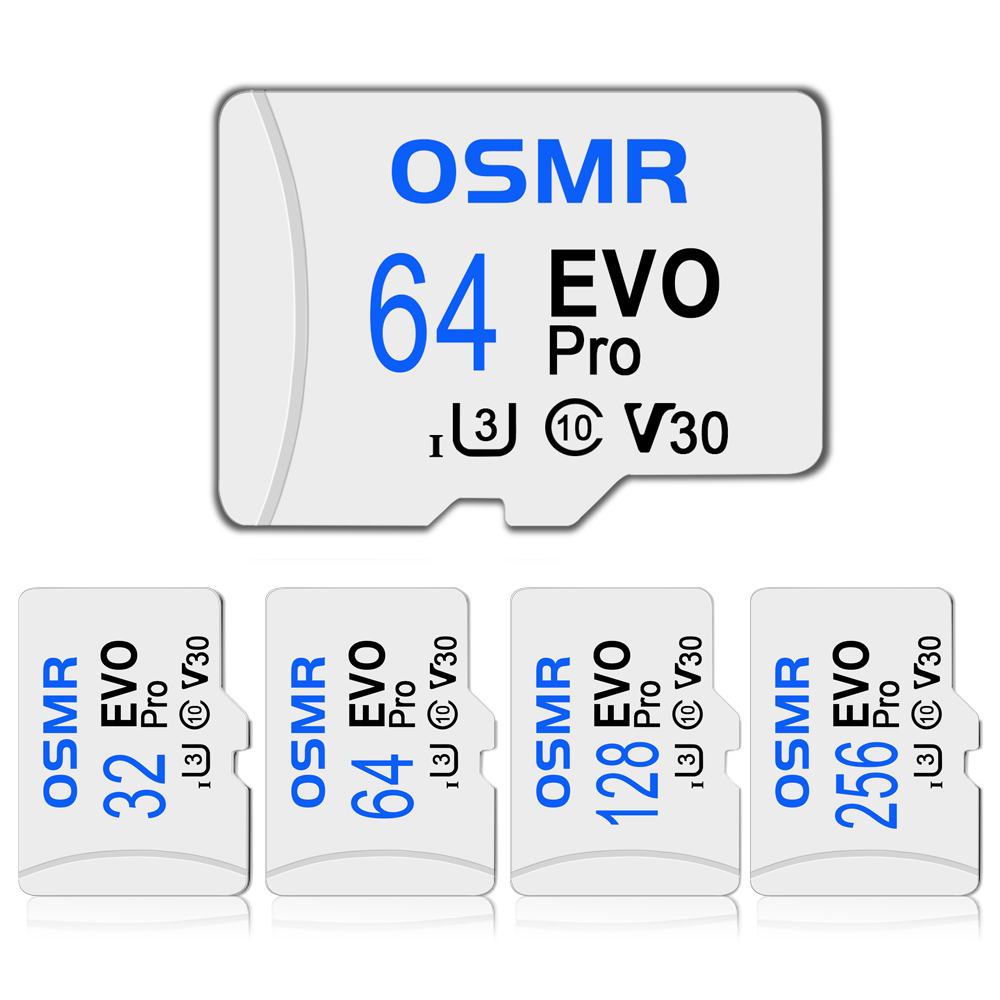 Osmr memory card micro 256/128/64/32gb tf card  a2 u3 class 10 mini tf card  u3 tf card for mobile phone car device computer