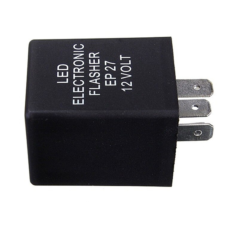 5 ben 12v bil led elektronisk blinkrelæ  ep27 led blinklys blink blinkrelæ biltilbehør