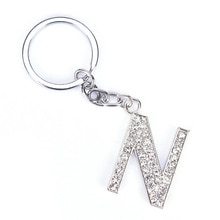 Crystal Rhinestone Alfabet Sleutelhanger Beginletter Sleutelhanger Keten Unisex Sleutelhanger Letters
