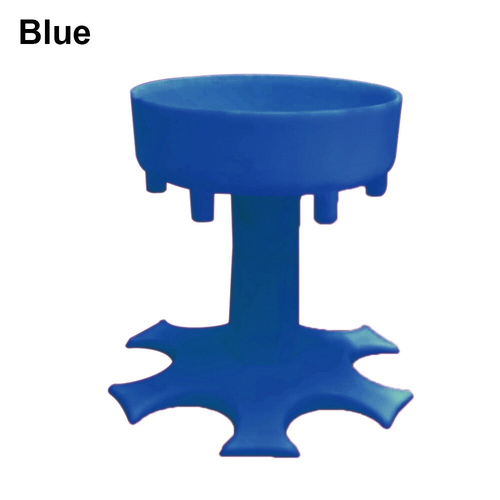 6 Shot Beverage Glass Dispenser Holder Portable Wine Dispenser Pourer Drinking Bar Shot Dispenser Party Bar Accessory: Blue