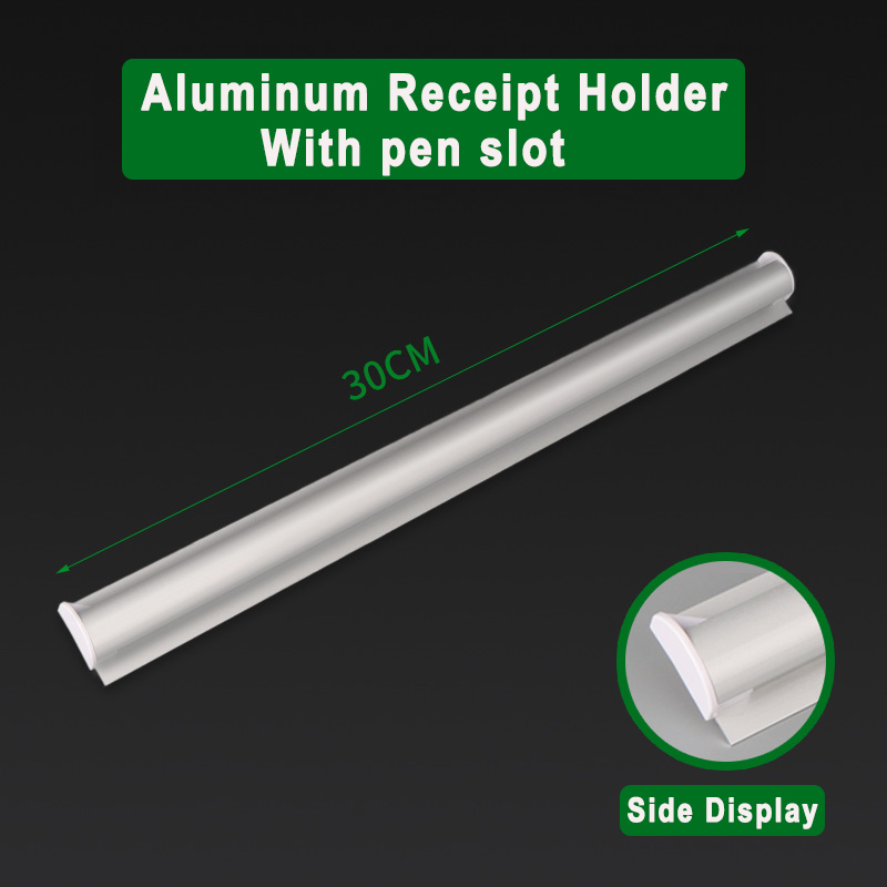 Kitchen Ticket Holder Restaurant Order Holder Slide Check Rack Paper Tab Clip Display Organizer Guest Receipt Bill Hanging Rack: DARK GRAY / 1-tier