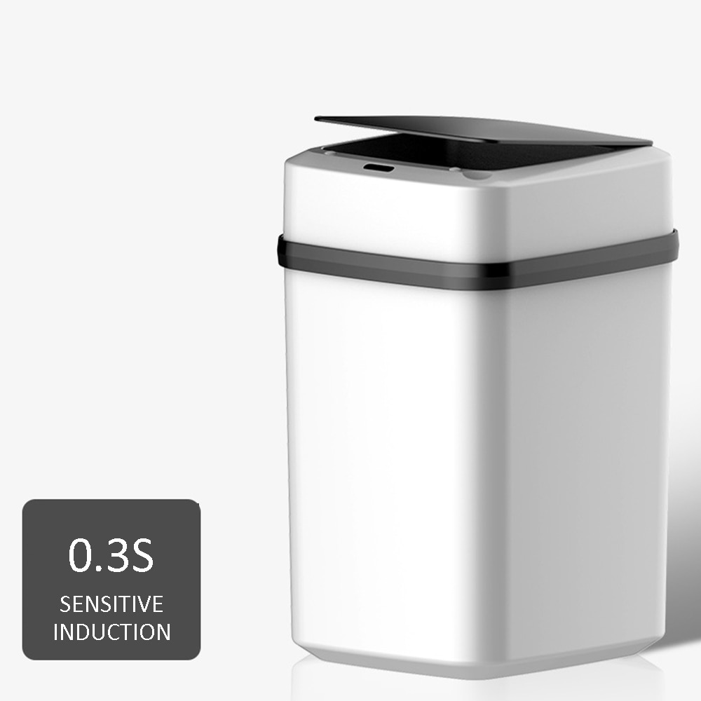 Automatic Touchless Kitchen Trash Can Wide Opening Sensor Eco-friendly Waste Garbage Bin Automatic sensor with lid trash can
