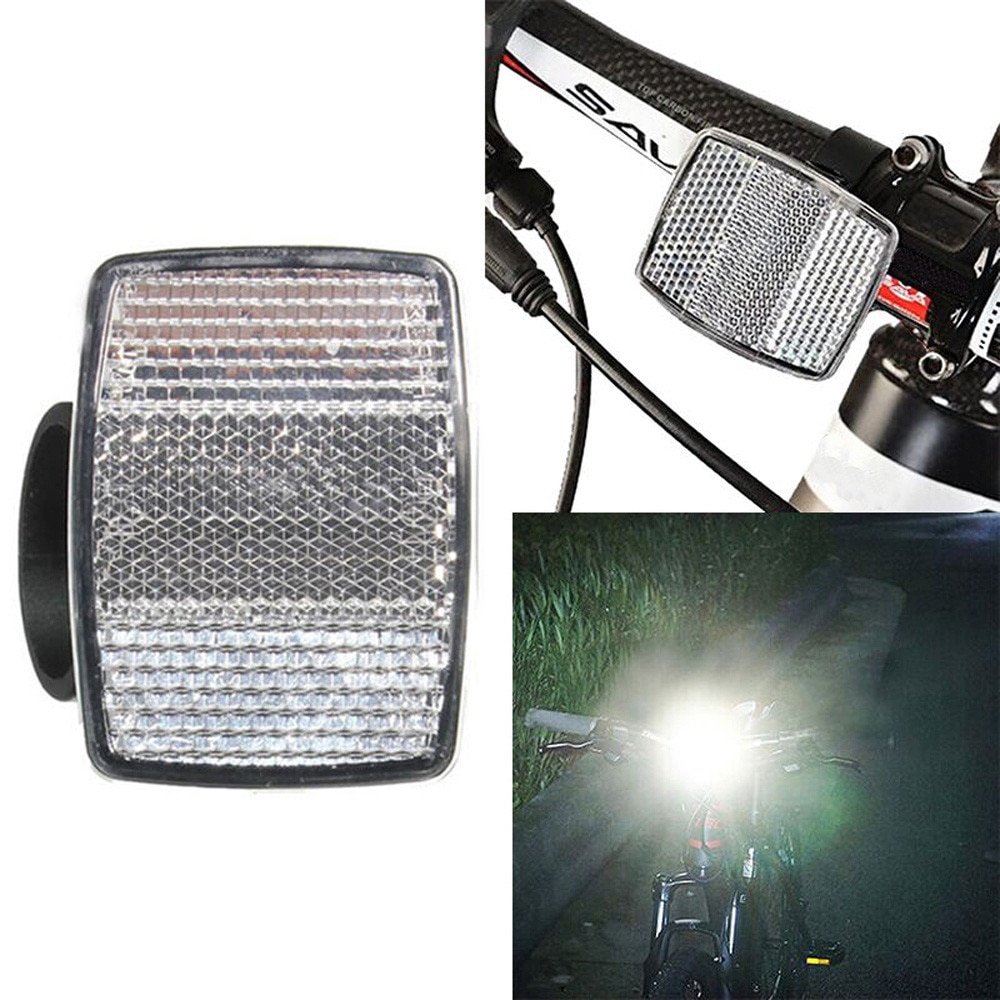 1 unidad de luces de bicicleta para exteriores, soporte de manillar, Reflector seguro para bicicleta, luz delantera trasera de bicicleta, rojo/blanco, accesorios de bicicleta #30