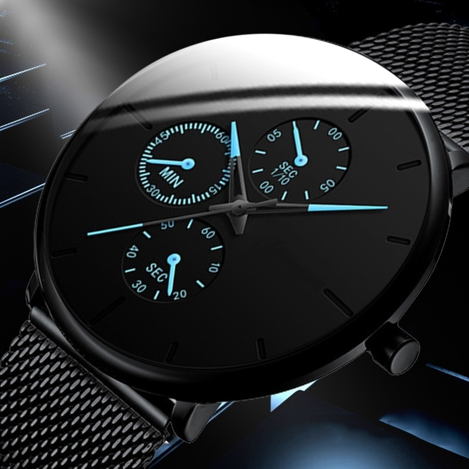 Heren Horloge Mannen Ultra-Dunne Rvs Business Heren Horloges Top Brand Luxe Reloj Hombre Montre Homme