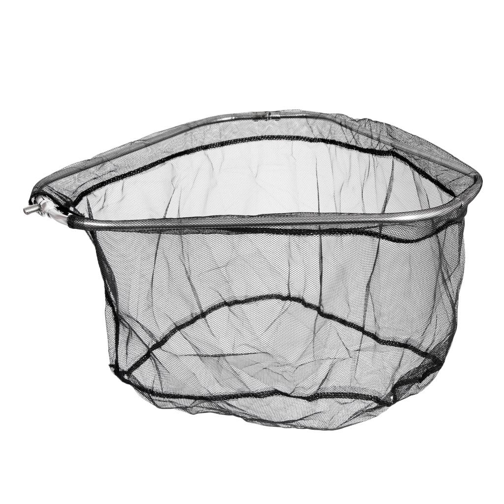 Folding Fishing Brail Landing Net Stainless Steel Triangle Frame Large Dense Landing Dip Foldable Fishing Accessories