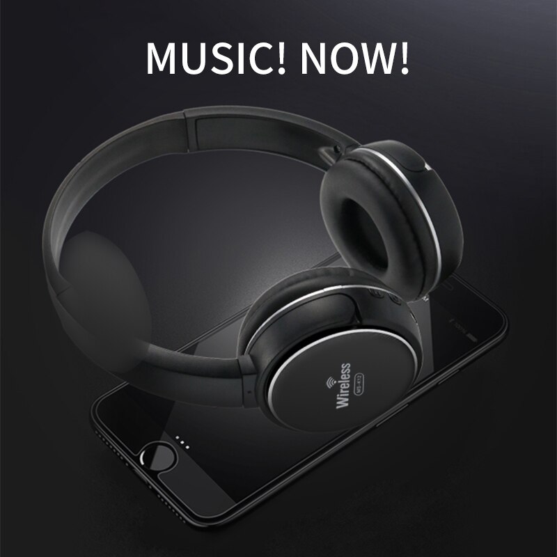PHOMAX Wireless Headphones Bluetooth Headset Earphone Deep Bass Headphones With Mic TF Card For Ipad Mobile Phone