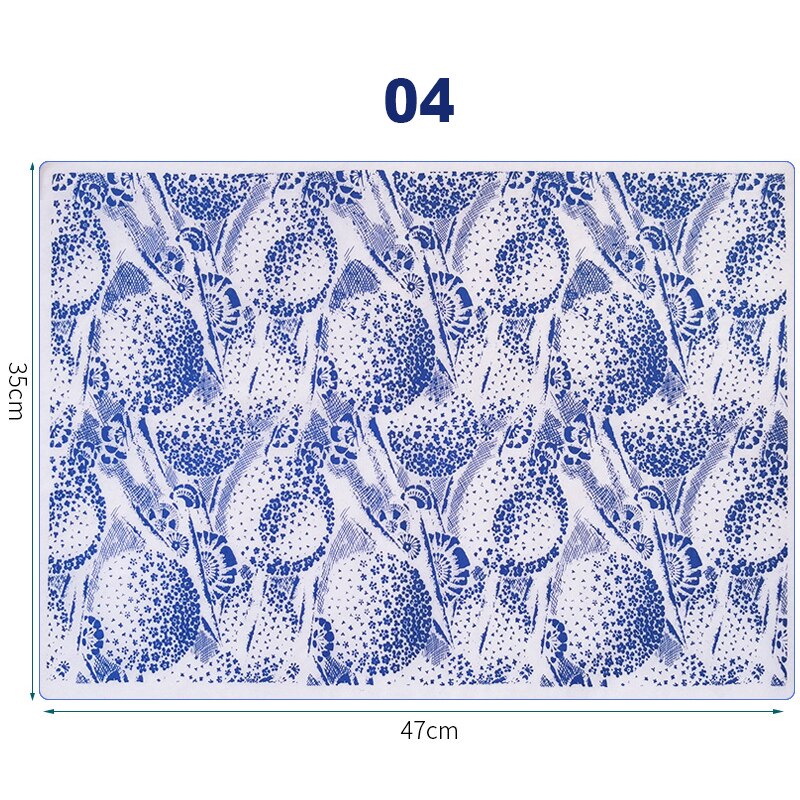 Papier de transfert en céramique d&#39;art poterie, glaçure sous glaçure, fleur noire, décalcomanies en céramique haute température, outils en argile polymère pour bricolage: 4