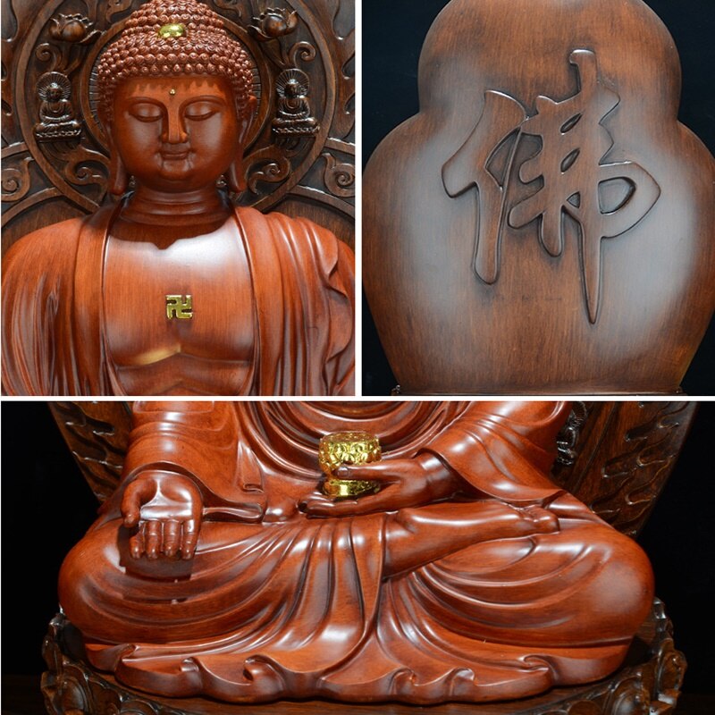 Høj guanyin statue, harpiks moderne kunst skulptur, hjem loft stue dekoration, grin buddha statue 19.5cm