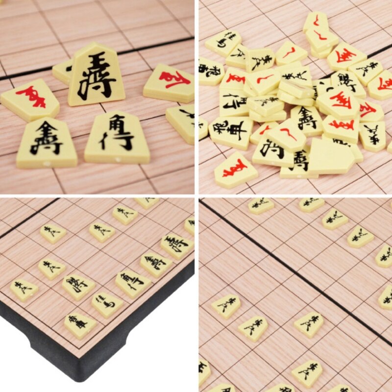 Tablero de juegos de ajedrez japonés plegable magnético, juguete de inteligencia, 25 × 25 × 2cm