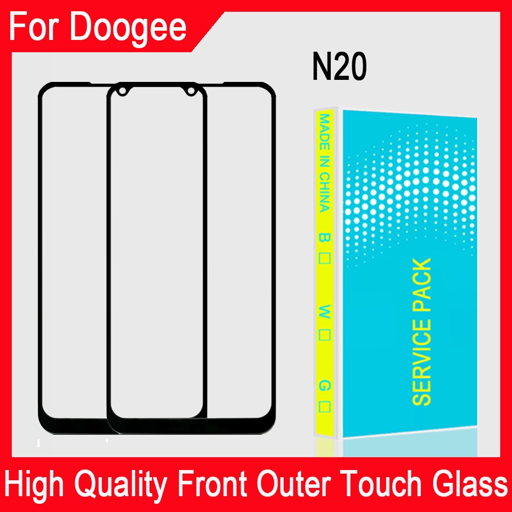 Cristal frontal de pantalla LCD con Panel táctil para Doogee N20 Digitalizador de pantalla táctil, repuesto de cristal frontal de 6,3 pulgadas