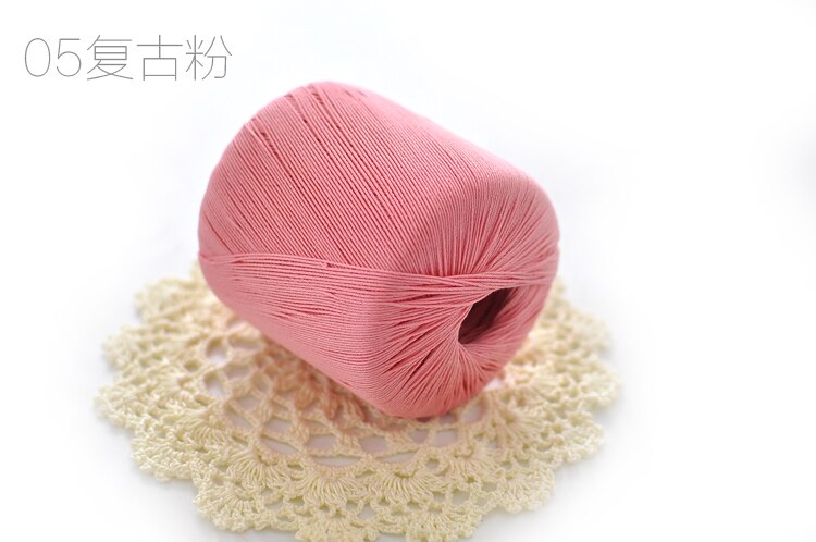 Hilo de encaje para tejer, hilo de algodón puro para tejer, mantel de verano, número 5, 400 g/lote, ZL4006: color 05