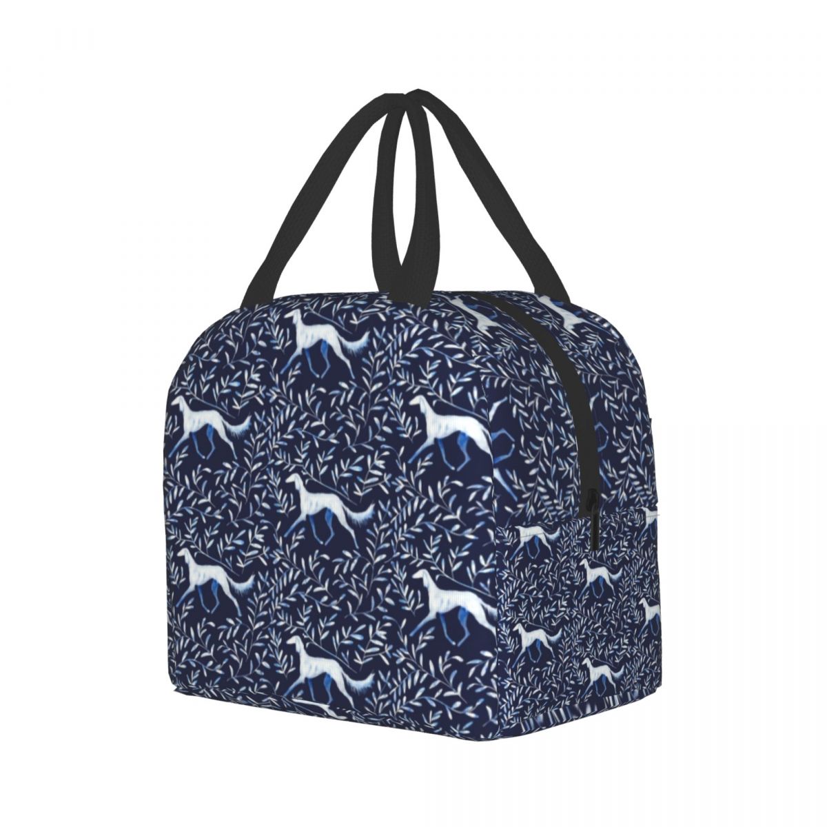 Saluki Greyhound Insulated Lunch Bags for Work School Whippet Sighthound Dog Portable Cooler Thermal Lunch Box Women Children