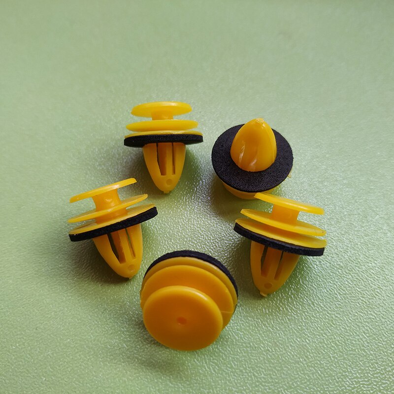 15Pcs Car Door Trim Panel Retainer Clips Fastener 9mm Hole Plastic Rivets For Hyundai Nissan Infiniti Car-styling