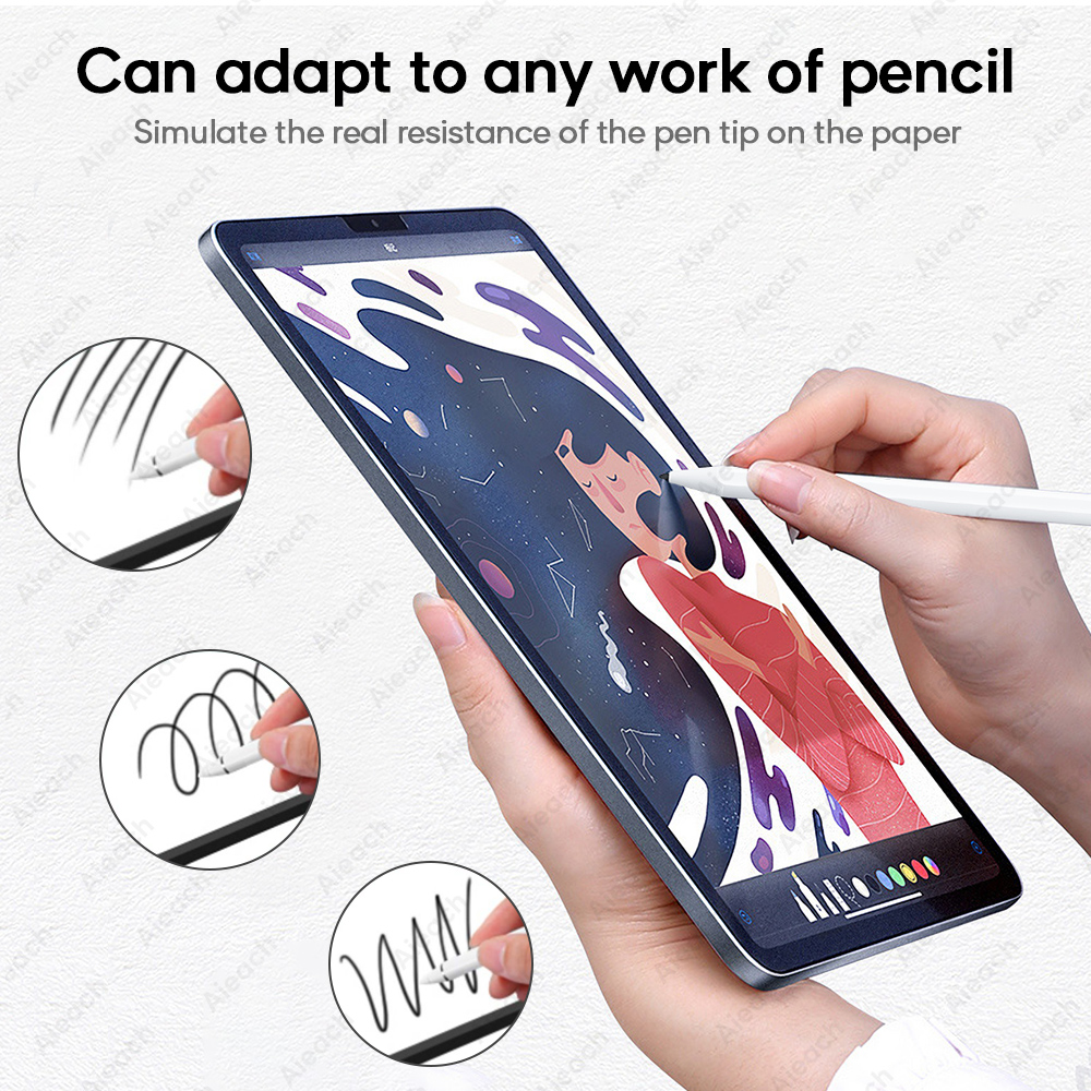 Como papel de Protector de pantalla para iPad Pro 10,5, 12,9 de 9,7 dibujo película mate para iPad , , 9,7, , 10,2 1 2 3 4 5