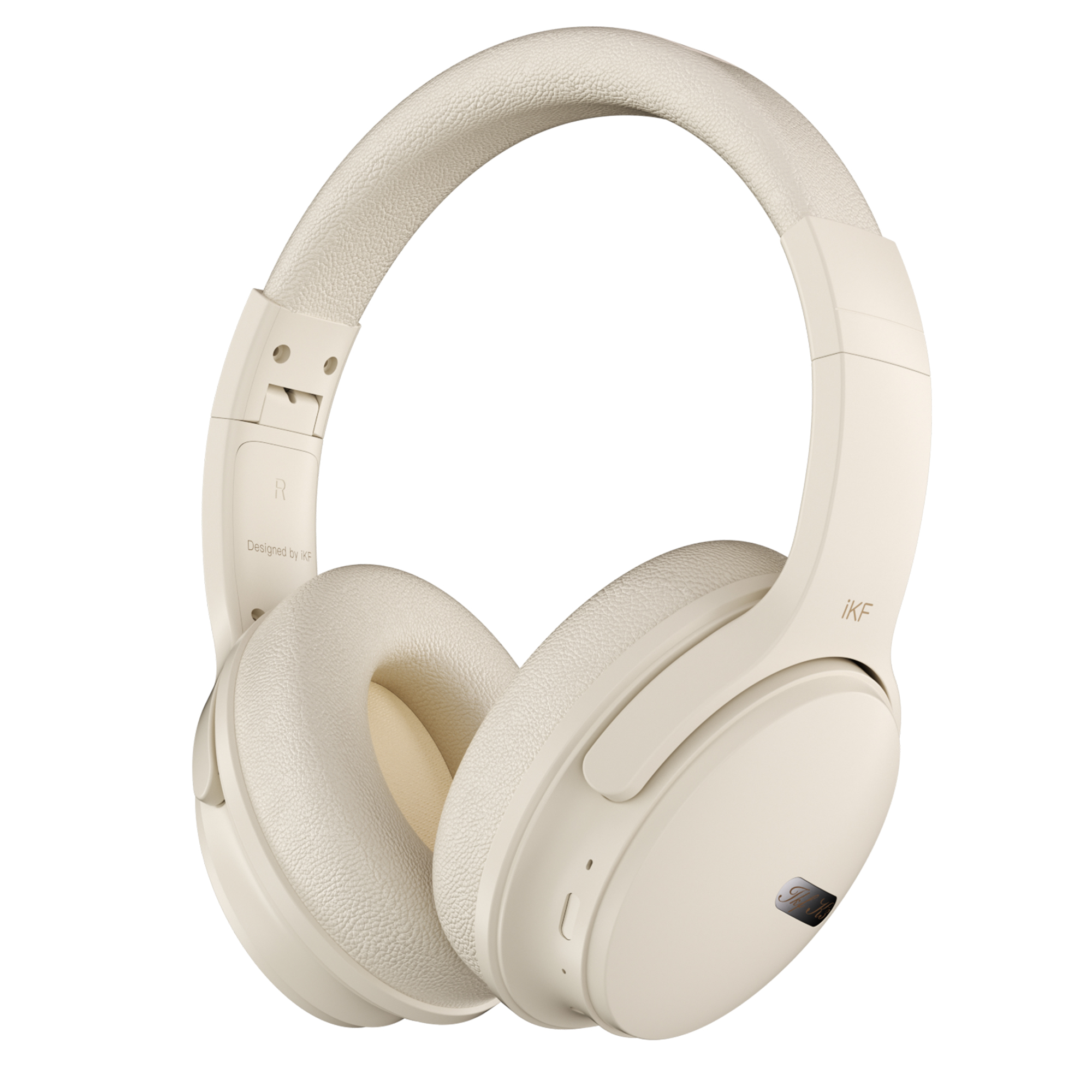 iKF-K3 Over-Ear-Kopfhörer, HiFi-Sound, ENC, klarer Anruf, Gaming-Headset mit geringer Latenz, 50 Stunden Spielzeit, APP-Steuerung, unterstützt kabellos/kabelgebunden: WHITE