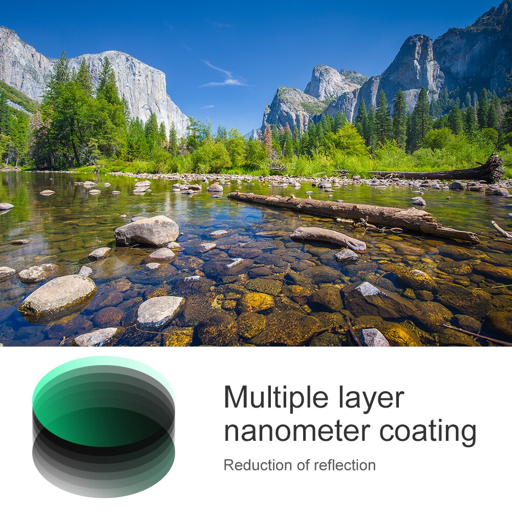 Filtro de lente Polarizador Circular CPL Nano X HD, superfino, multicapa, 49mm, 52mm, 58mm, 62mm, 67mm, 77mm