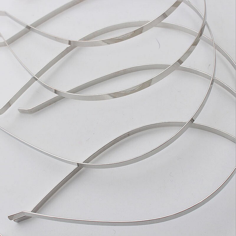 5pcs 2/4/6/8/10mm Stainless Steel Dull Silver Color Plain Blank Flat Hair Band Headband DIY Hair Jewelry Accessories Crafts