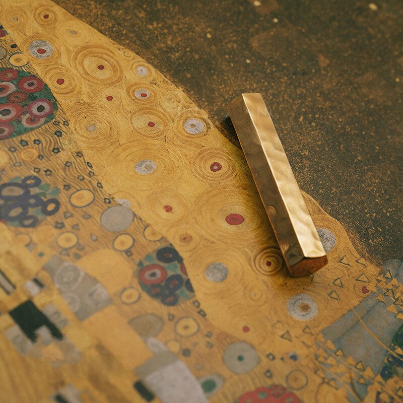 Kleine Paperweights Messing Student Portalbe Stabiele Paperweights 1Pcs Chinese Brush Pen Schilderen Rijst Papier Drukken Paperweights