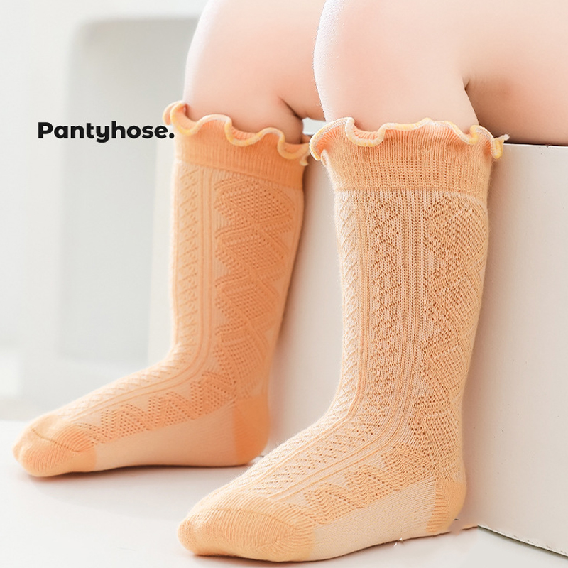 Herbst Winter Warme Baby Socken Nette Einfarbig Lang Säuglings Kleinkind Rüsche Socken Weiche Baumwolle Elastische freundlicher Mädchen Junge Boden socken