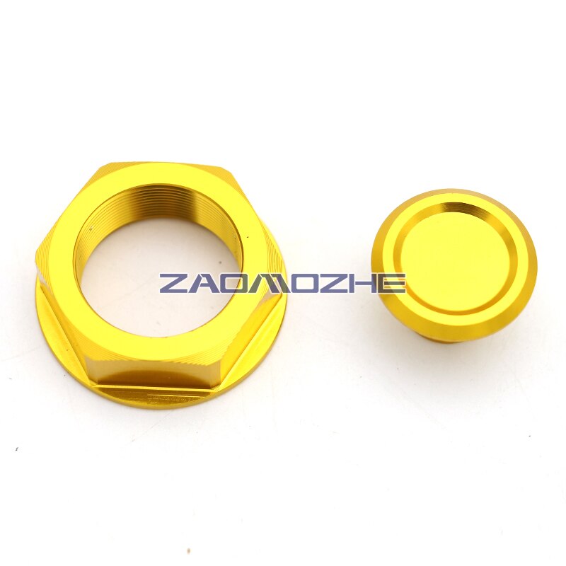 For suzuki GSXR 600 GSX-R600 GSXR750 GSX-R 2006 Motorcycle CNC aluminum alloy Triple clamp Screw Cover Stem Nut Set M28: golden NO logo