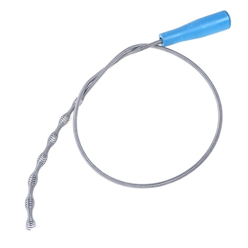 1m lange kloak rensetråd fjeder fjernelse tilstopning hårfilter afløbsrensere værktøj hjemme bøjelig vask badekar toilet mudderrør slange
