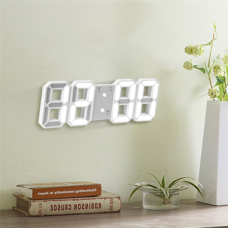 3D LED Wanduhr Moderne Digitale Tisch Uhr Alarm Nachtlicht Uhr Für Heimat Wohnzimmer Dekoration