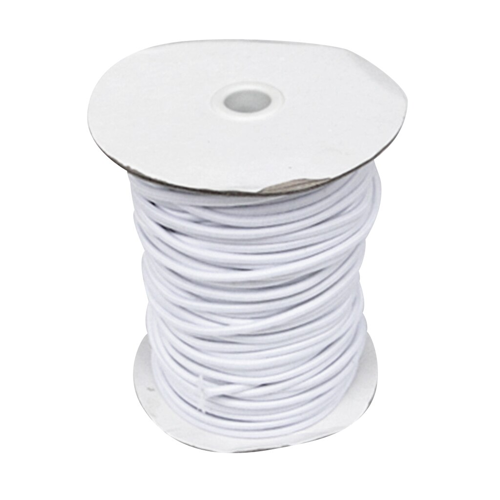 1M/3M/5M/10M 4mm Strong Elastic Bungee Rope Shock Cord Tie Down Boats Trailers Fishing Boat Kayaking Diving Camping: 3m White