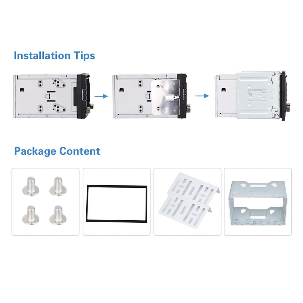 2 Din Android Car Media DVD MP5 Android Player Radio Mounting Frame For Golf/Polo/ MK3/Jetta/ Universal Japanese Car Panel Frame