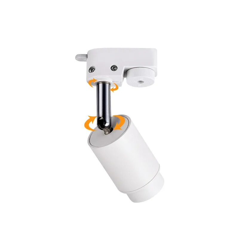 Led pista de luz lâmpada do teto luminária pista iluminação ferroviário luzes ponto led pista ferroviário holofotes loja roupas iluminação para casa: vermelho-escuro / 5w / Preto