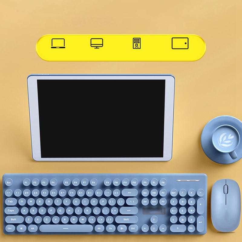 Wireless Keyboard and Mouse Set Wireless Punk Manipulator 104-Key Keyboard 2.4G USB Portable Keyboard