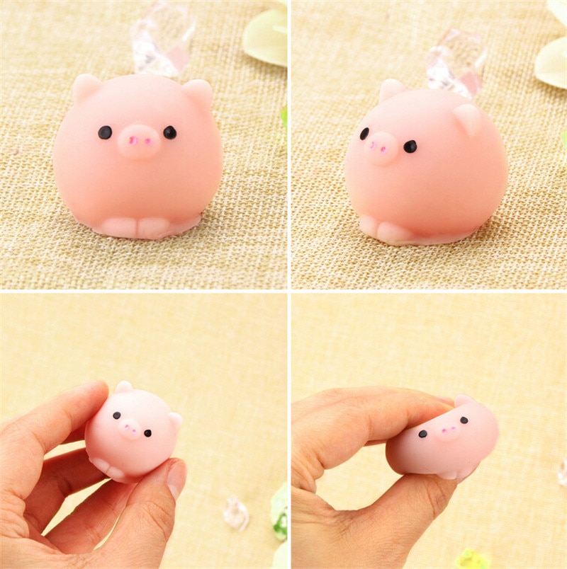 Kawaii Squishy Schwein Ball Mochi Squeeze Gebet Nette Spielzeug Sammlung Spaß Witz Anti-stress Spielzeug Neuheit