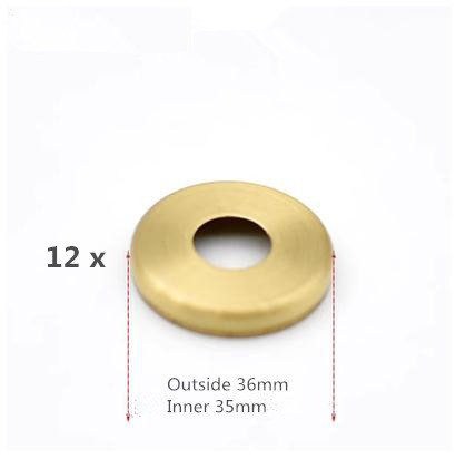 M10 See Durcheinander Gefaltet Runde Kappe Glas Keramik Mund Kappe Hohl Rohr Abdichtung Runde Blatt Beleuchtung Zubehör DIY Lampenschirm Abdeckung: Braun