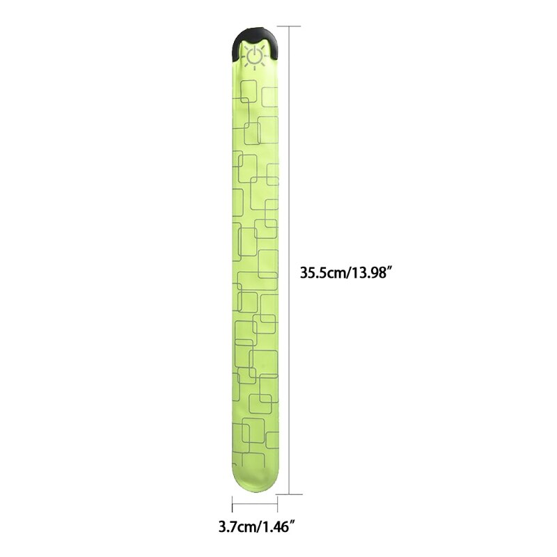 Led Lichtgevende Night Running Armband Verlichting Klap Armband Usb Oplaadbare Glow In The Dark Veiligheid Sport Polsband Voor Mannen N1HF