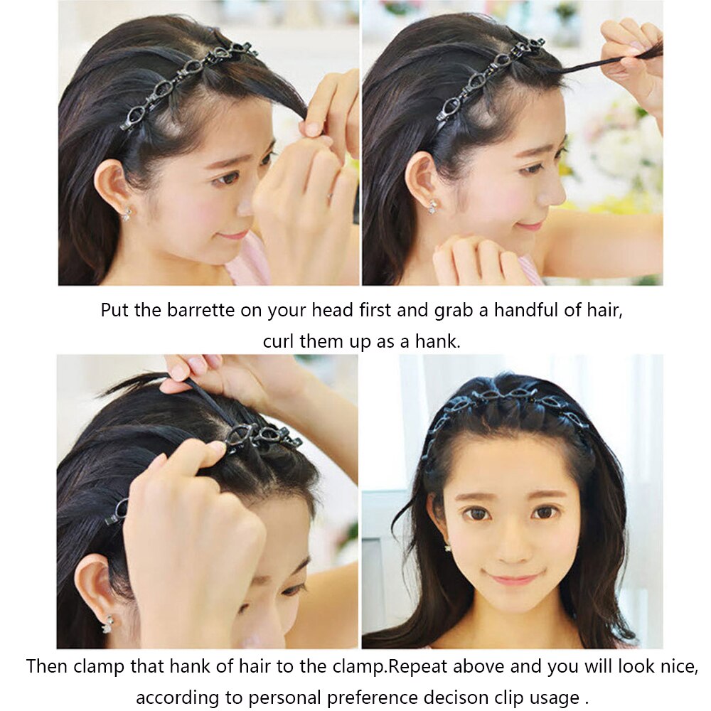 Unisex alice haarband hoofdband mannen vrouwen sport haarband metalen hoepel dubbele pony kapsel haarspeld x'mas