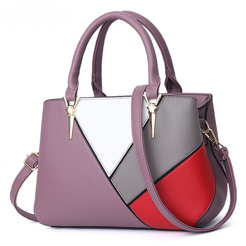 Vrouwen Zak Over Schouder Sac A Main Ms Tote Tas Vrouwen Handtas Vrouwelijke Lederen Schoudertas Luxe Handtassen Vrouwen tassen: purplw