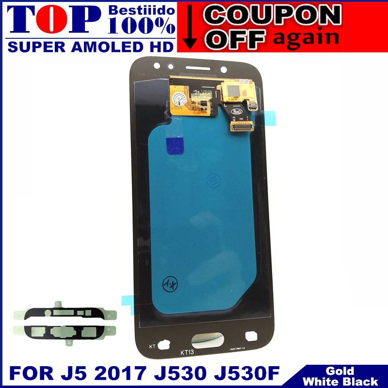 Pour Samsung Galaxy AMOLED LCD J5 J530 SM-J530F J530M LCD écran tactile numériseur assemblée avec réglage de la luminosité