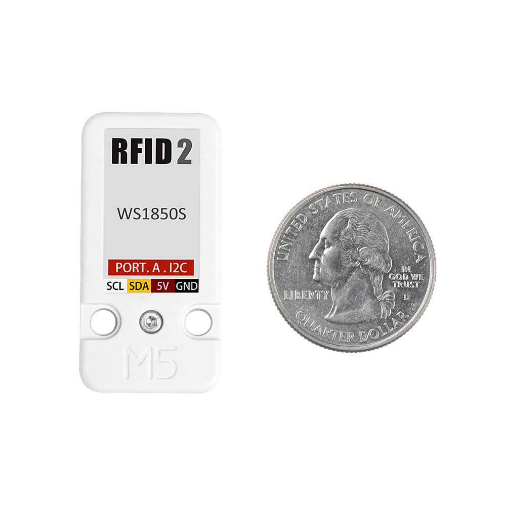 M5Stack Official Mini RFID Reader/Writer 2 Unit (WS1850S)