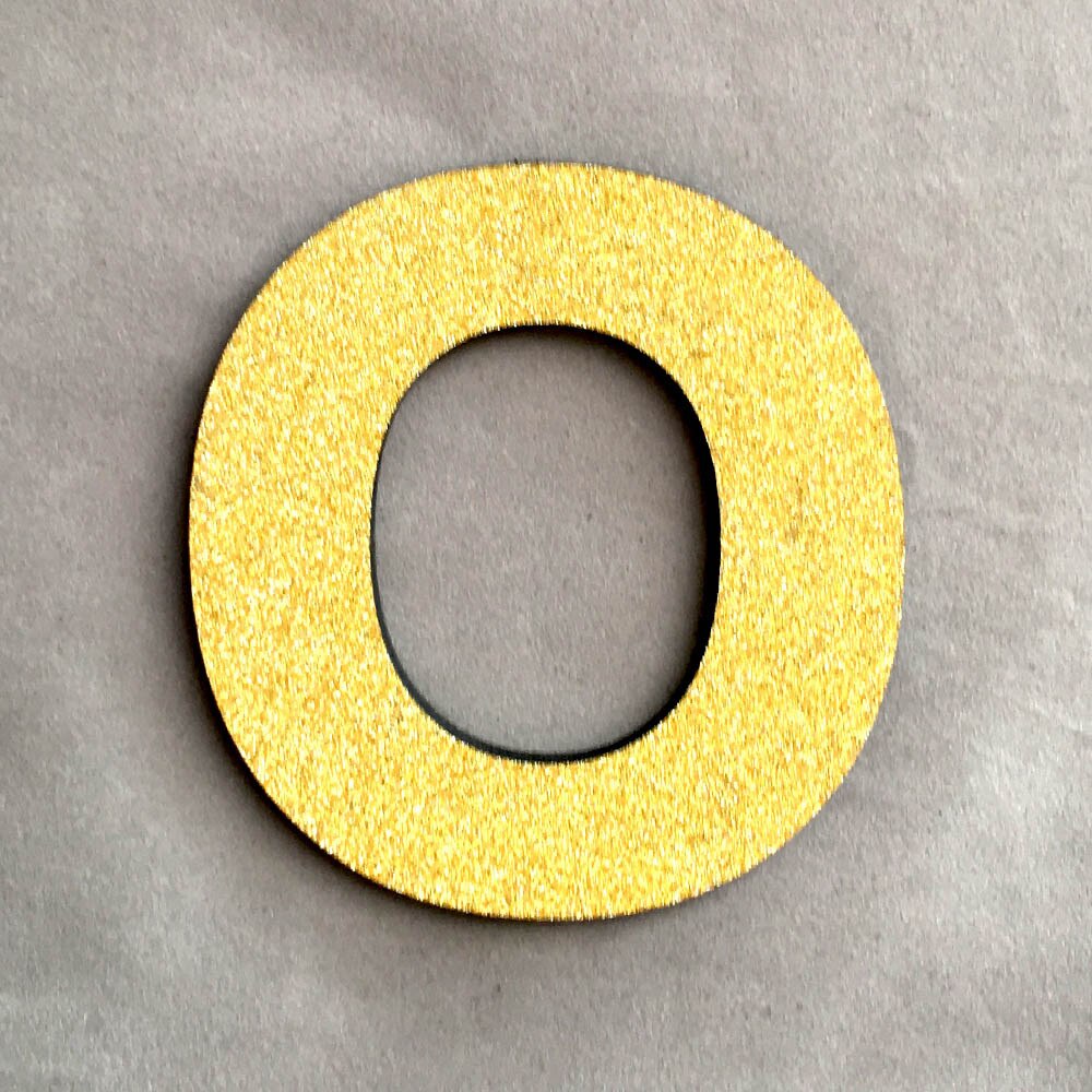 DIY Foam Letters Gold Alphabet Sticker Wedding Birthday Party Home Decorations: O