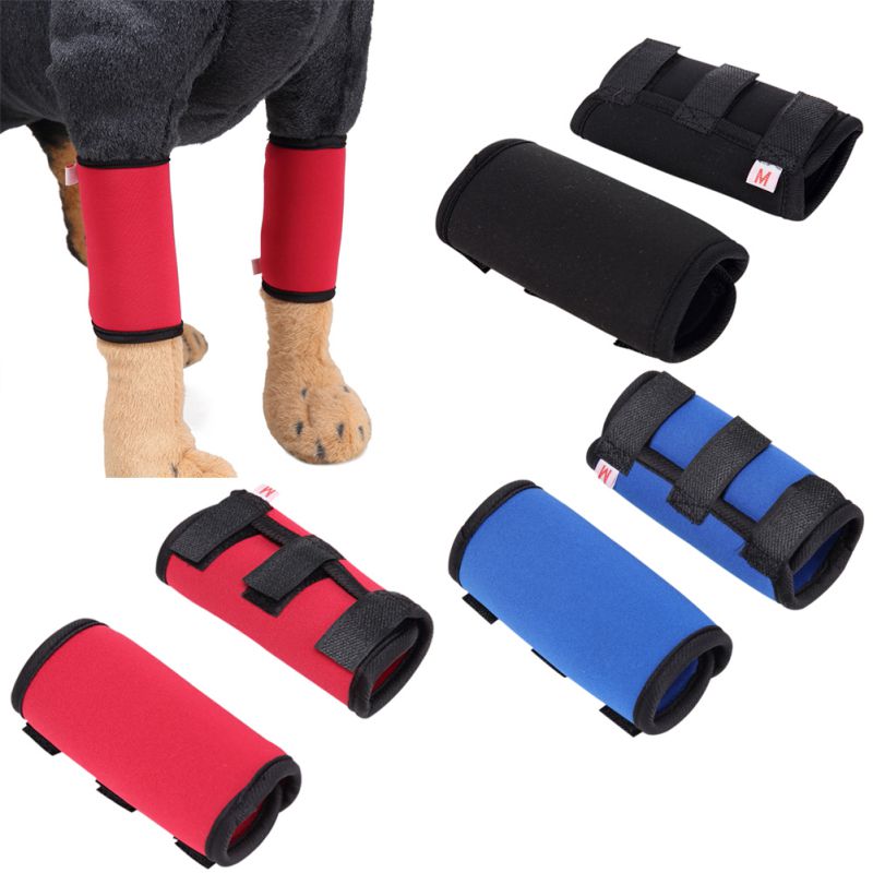 1Pair Pet Dog Elbow Legs Protector Puppy Surgery Wound Brace Sleeve Support Wrap