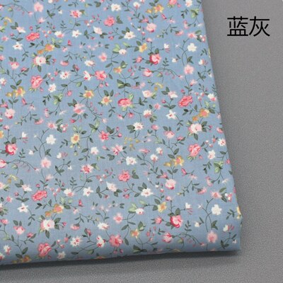 Tejido con estampado Floral de popelina, tejido de algodón de 14x50cm con de popelina para costura de retazos de ropa, vestido, blusa, accesorios hechos a mano: Fabric 4