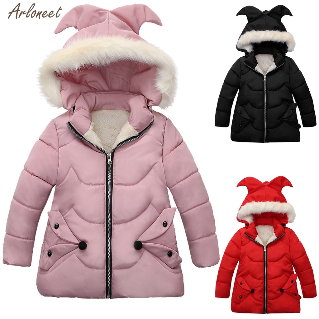 Niños Niñas abrigos de invierno chaqueta con cremallera gruesa cálida nieve Sudadera con capucha prendas de vestir abrigos para niños ropa