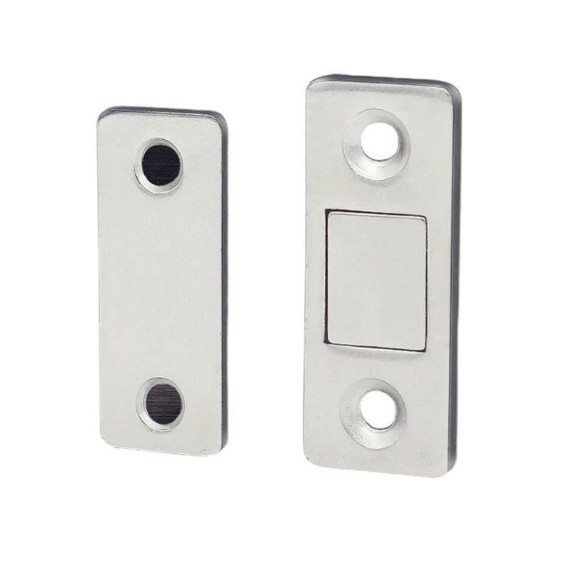 1 Set Sterke Magnetische Deurdranger Magneet Deur Stopt Onzichtbare Deur Dichter Ultra Dunne Met Schroef Kast Kast Meubels Diy