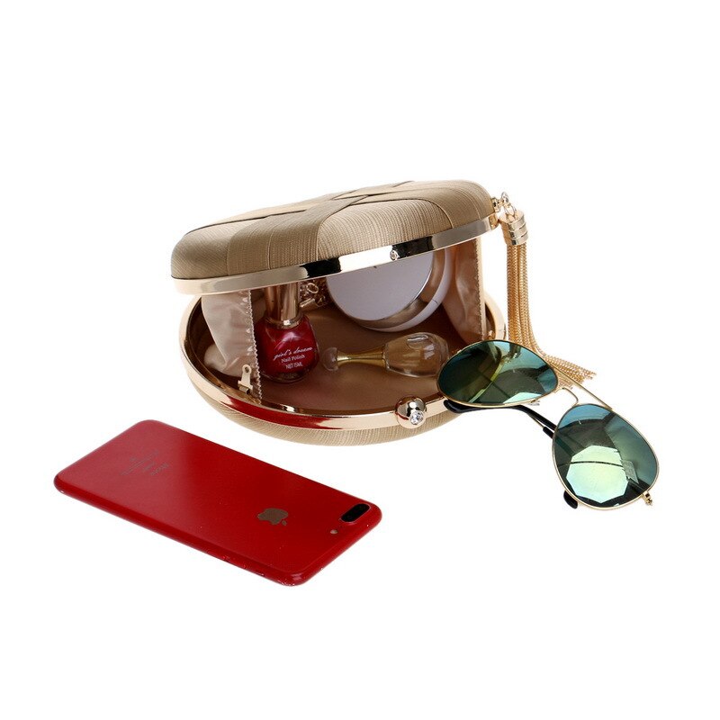 Luxe tas met kwastjes voor dames, schoudertas van leer, avondtas met ketting, messengertas en crossbodytas voor dames